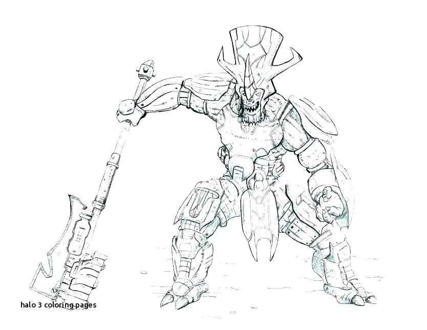 834x645 Halo Reach Elite Coloring Pages 3 With Page Printable