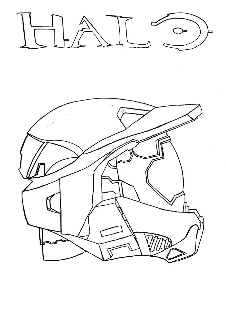 900x1245 Coloring Page ~ Master Chief Coloring Pages Chiefs Helmet By