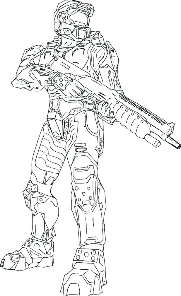 618x1011 Amazing Outstanding Halo Reach Coloring Pages New Master Chief