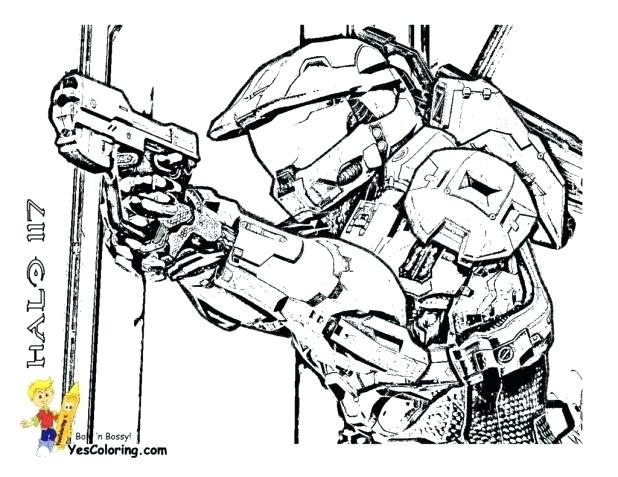 618x477 Marvelous Outstanding Halo Reach Coloring Pages New 4 Spartan Free
