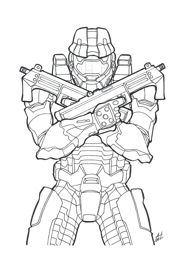 621x866 Halo Spartan Coloring Pages View Larger Halo Color Pages Halo 4