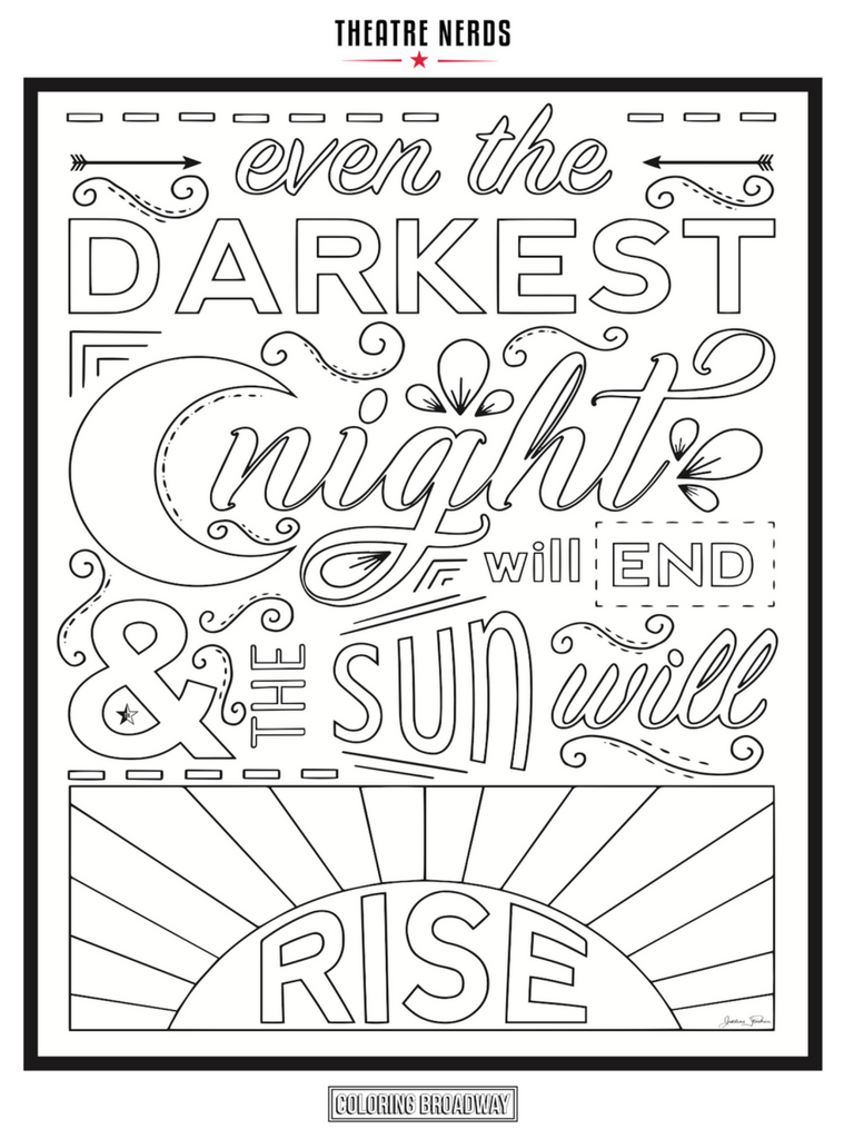 768x1024 Les Coloring Pages (4pck) Theatre Nerds Swag Shop