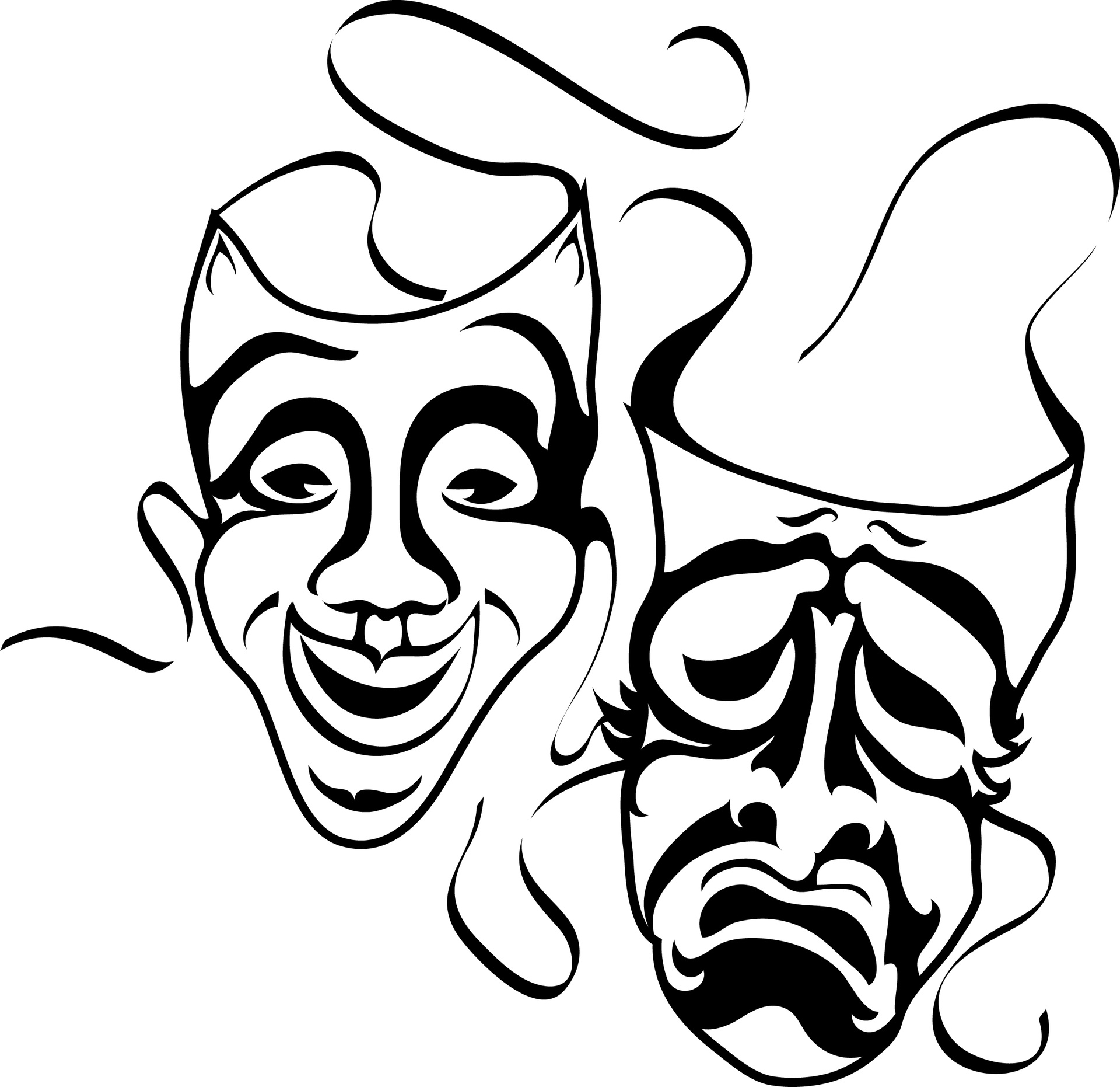1920x1862 Drama Theatre Coloring Page