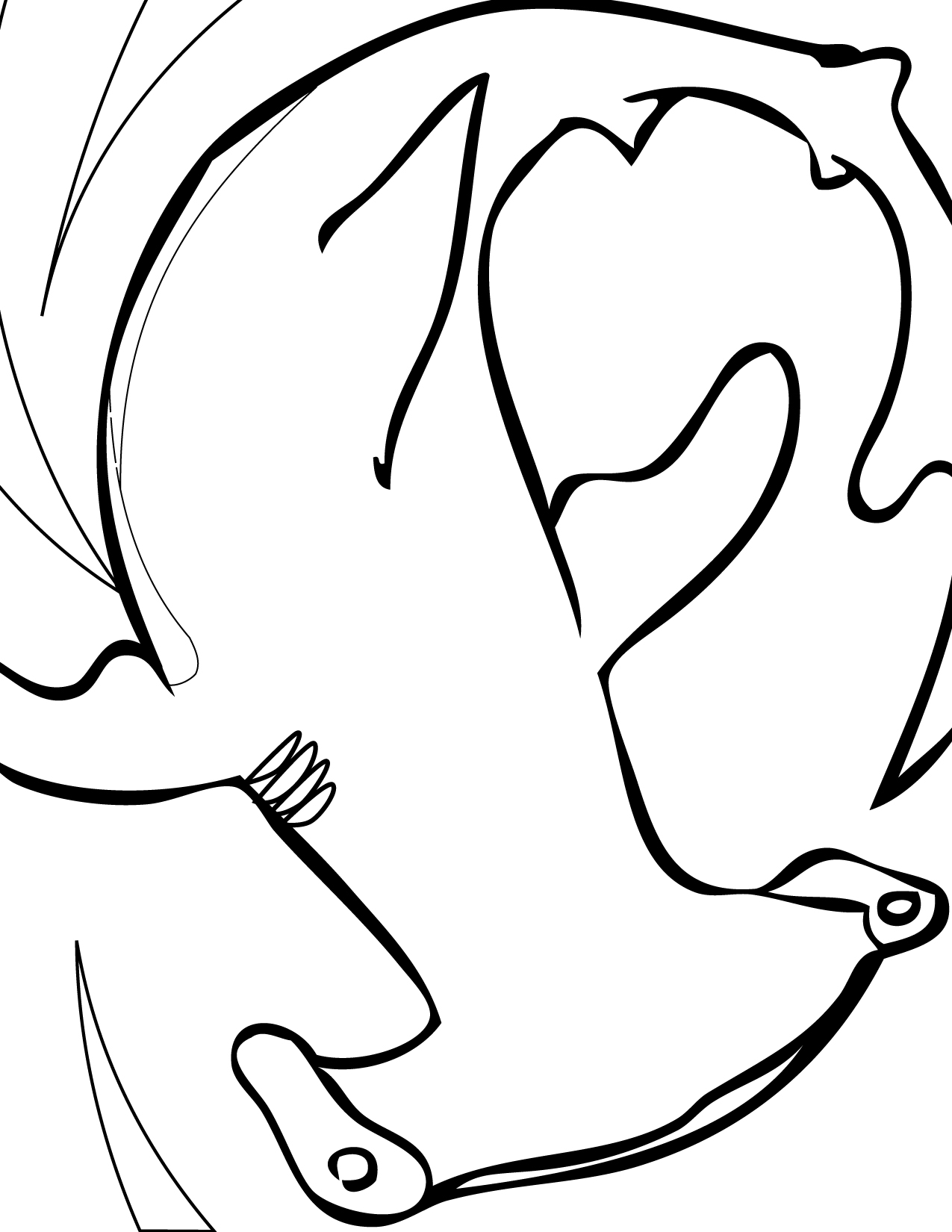 1275x1650 Hammerhead Shark Coloring Page