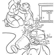 220x220 Lilo And Stitch In The Hammock Coloring Pages