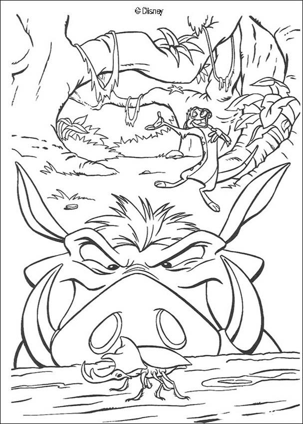 607x850 Simba's Hammock Swing Coloring Pages