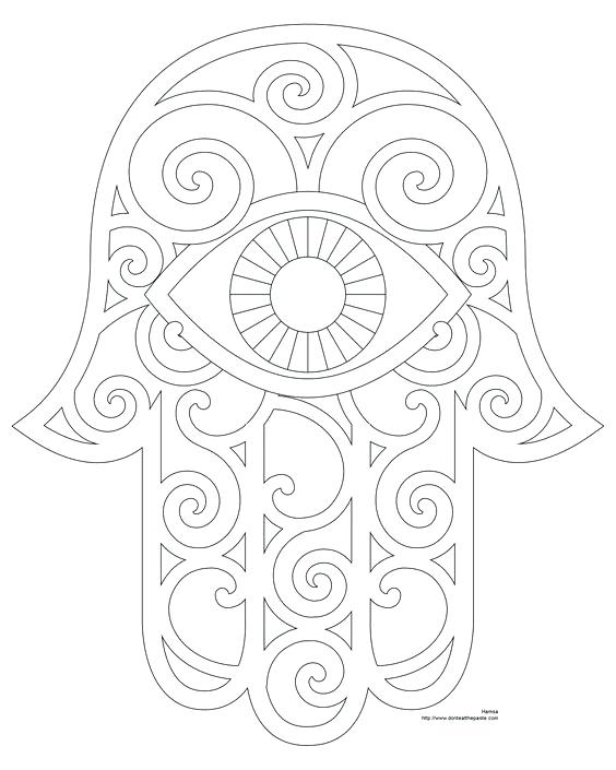 564x705 Hamsa Coloring Pages Splendid Free Mandala Coloring Pages