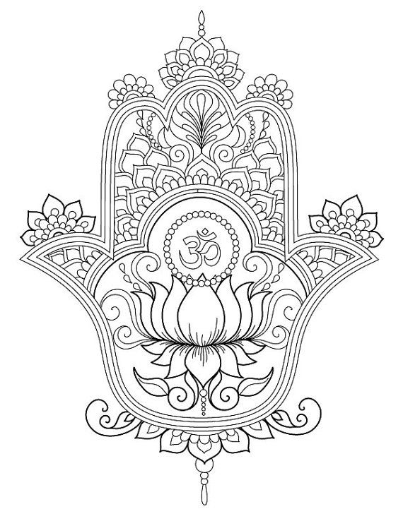570x738 Hamsa Coloring Pagesclick The Link Now To Find The Center In You