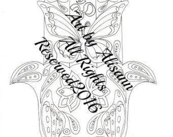 340x270 Om Coloring Page Etsy