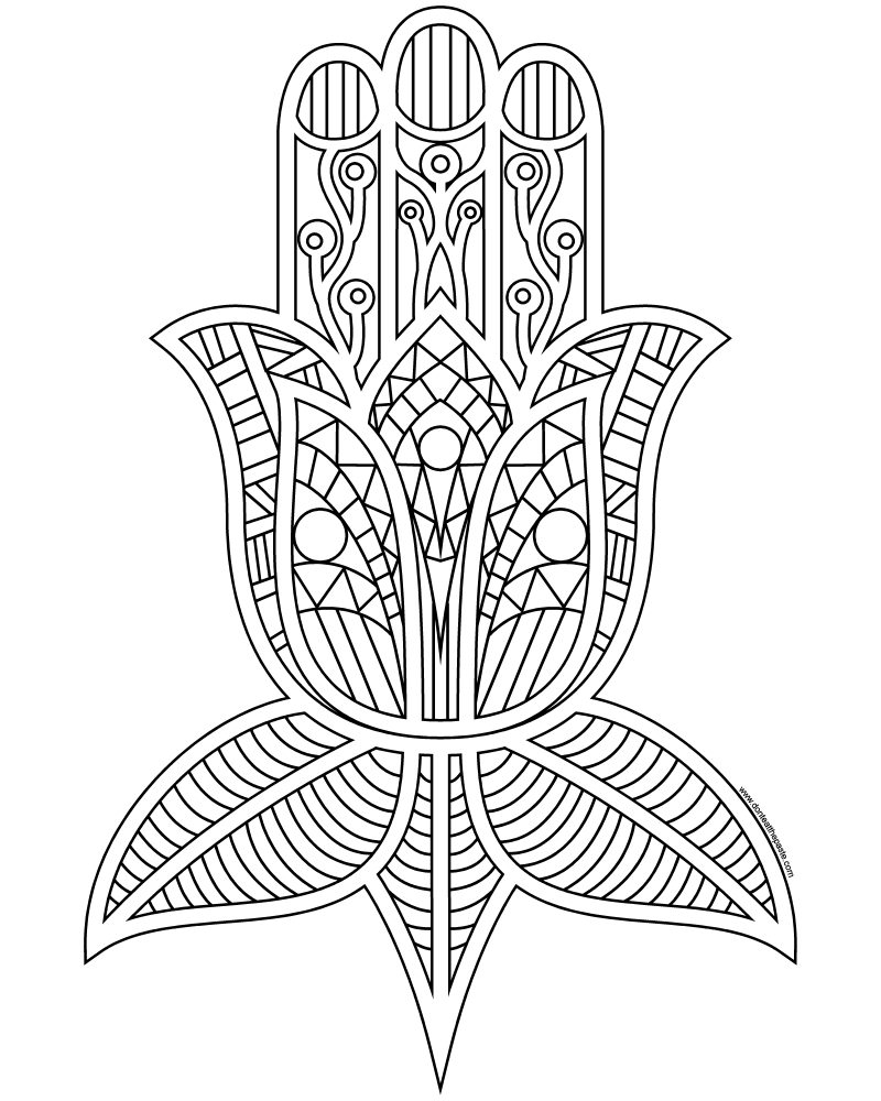 800x1000 Don'T Eat The Paste Hamsa Coloring Page