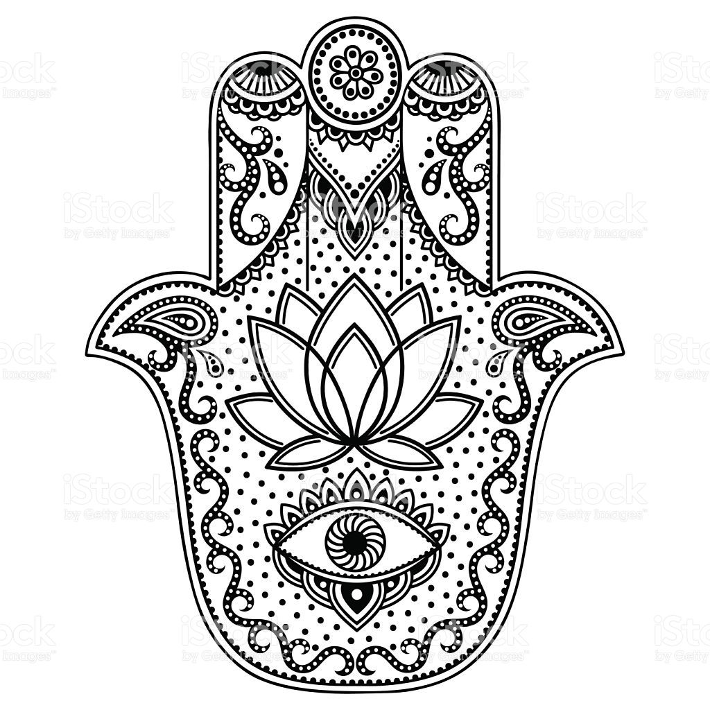 1024x1024 Vector Hamsa Hand Drawn Symbol Hamsa Hand, Hand Drawn And Symbols