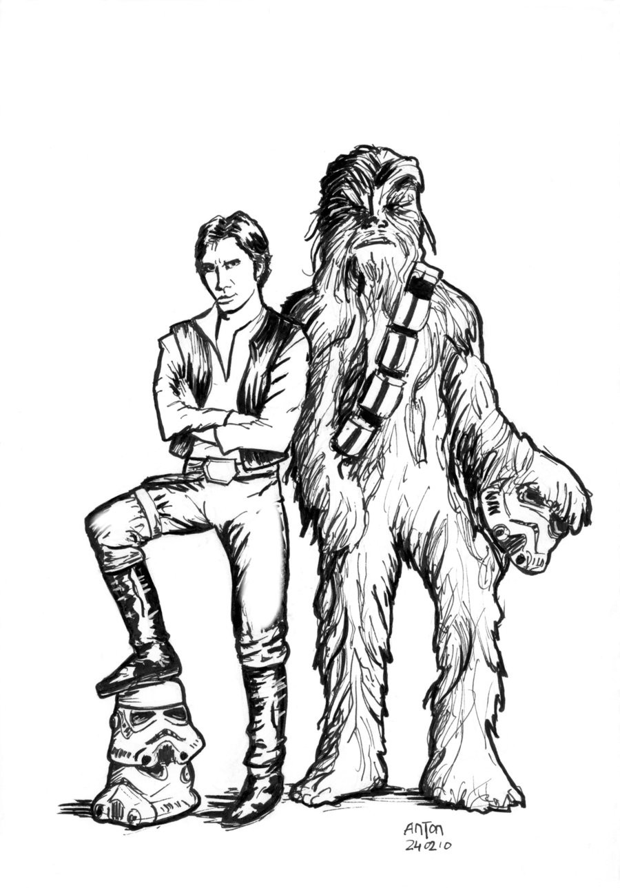 Han Solo Coloring Page