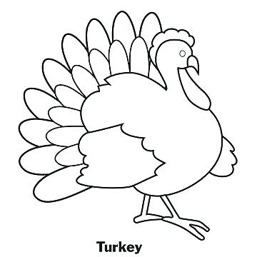 360x360 Coloring Pages Turkey Printable Thanksgiving Coloring Pages