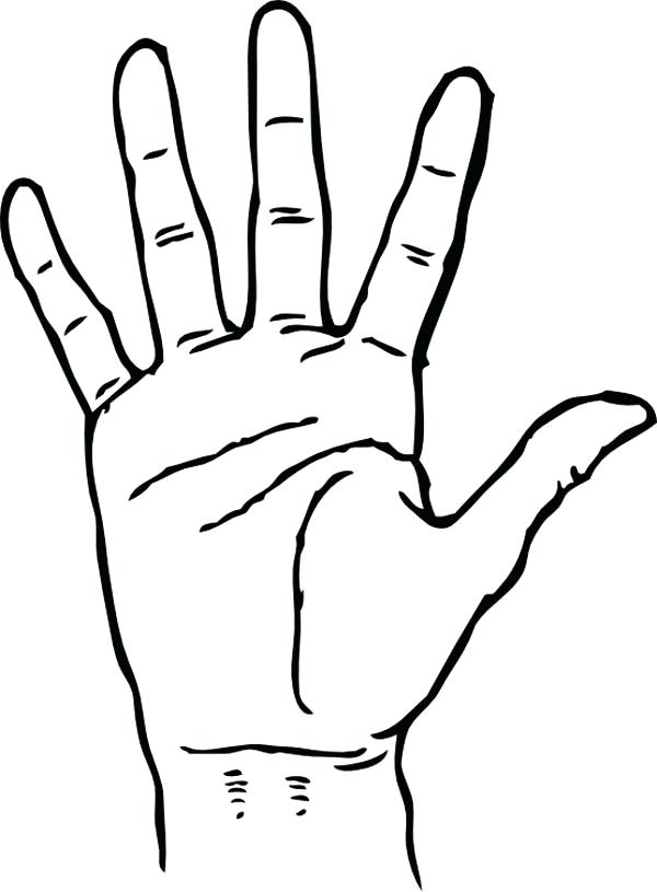 600x815 Handprint Coloring Page Pictures To Print And Colour Kids Coloring