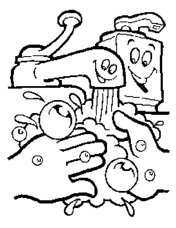 600x776 Hand Washing Coloring Sheets For Preschoolers Amazing Hand Washing