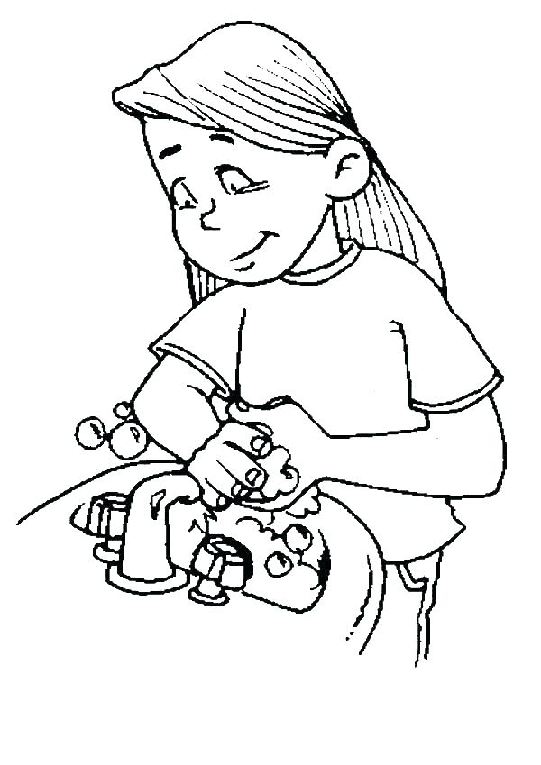 600x849 Washing Hands Coloring Page Coloring Pages Top Rated Hand Washing