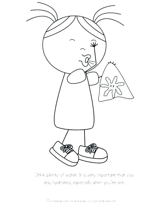 618x799 Hand Washing Coloring Pages Professional