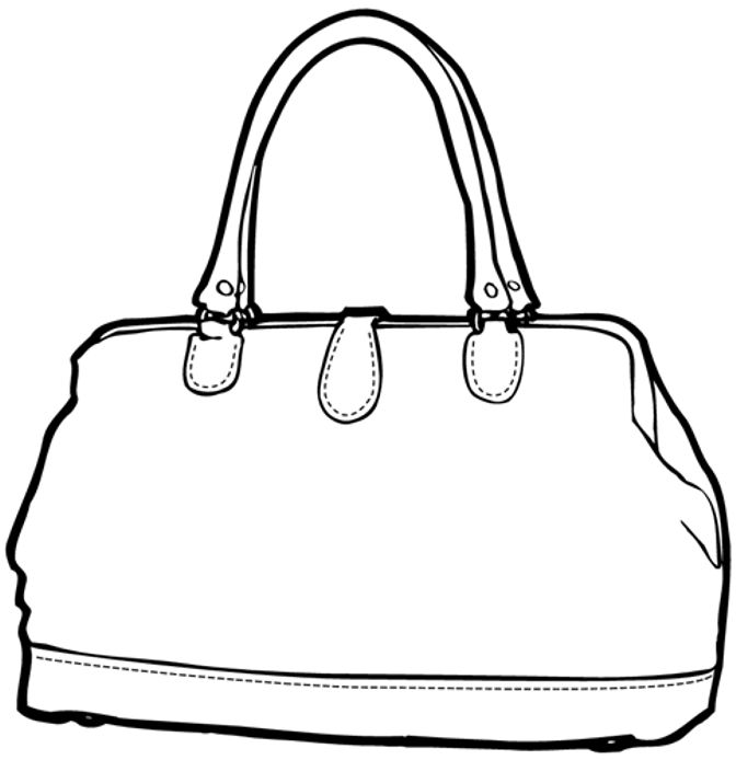 Handbag Coloring Pages