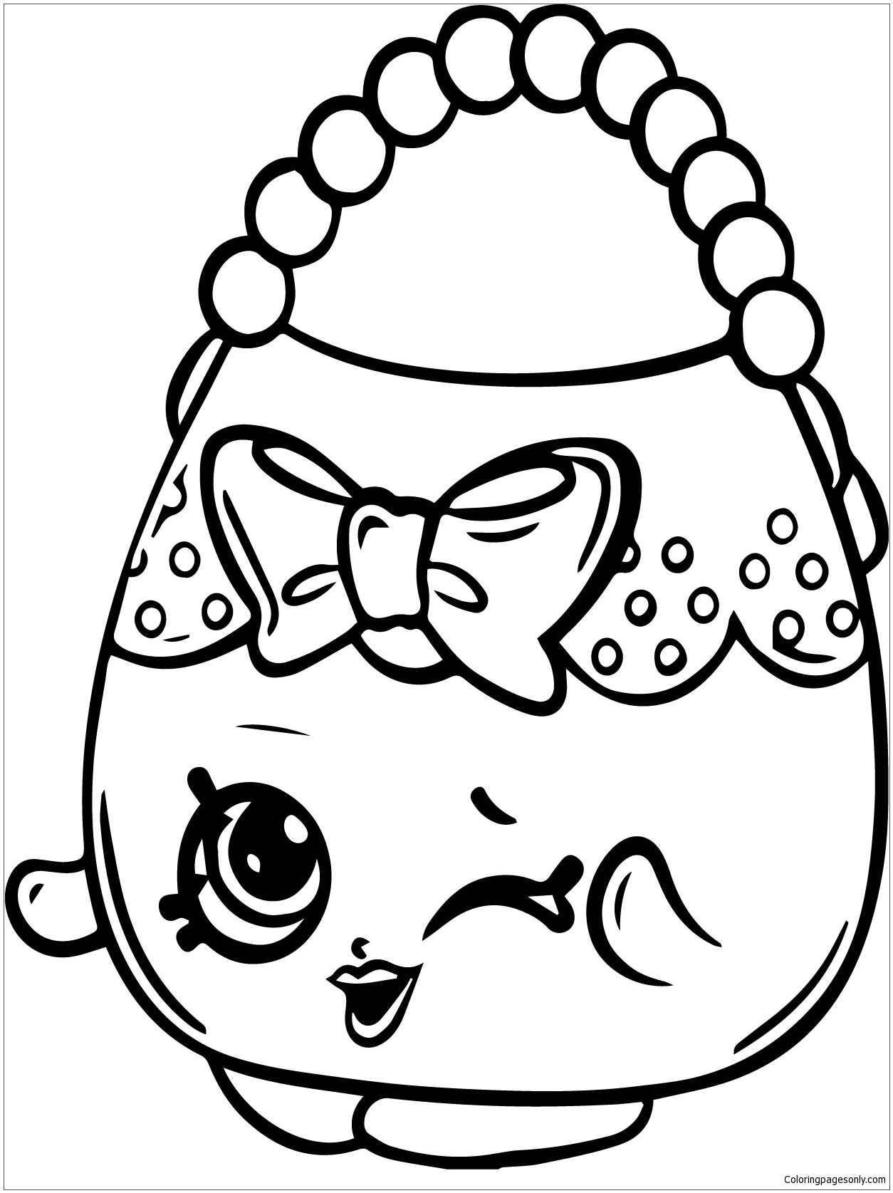1254x1675 Handbag Harriet Shopkins Season 4 Coloring Page