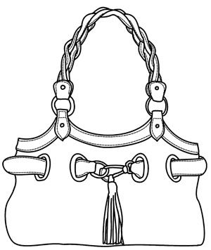 300x356 Free Digital Stamp Handbag Free Digital Stamps