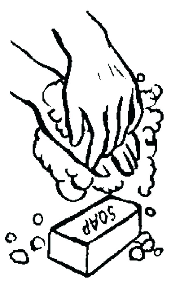600x1000 Hand Washing Coloring Page Washing Hands Coloring Page Germs