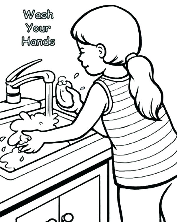 600x754 Coloring Page Hand Hands Coloring Page Of Hand Held Mirror