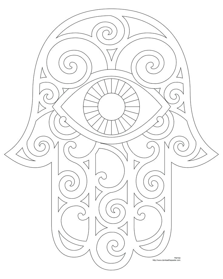 736x920 Handprint Coloring Page