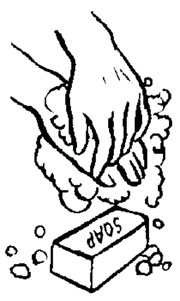 600x1000 Hand Washing Coloring Pages Hand Washing Coloring Page Hand