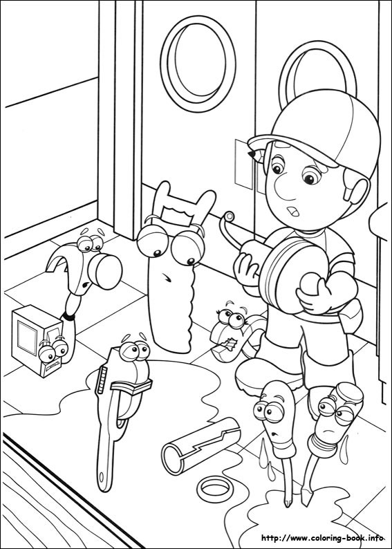 567x794 Handy Manny Coloring Pages On Book Info Colouring 34370