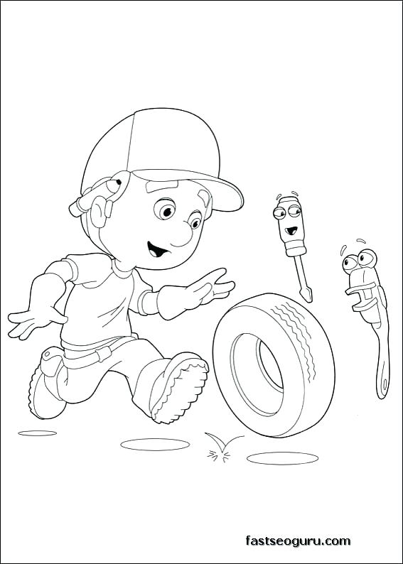 567x794 Handy Manny Coloring Pages Handy Coloring Book Plus Handy Coloring