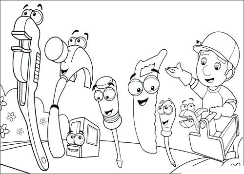500x357 Handy Manny Coloring Pages Handy Printable Coloring Pages Handy