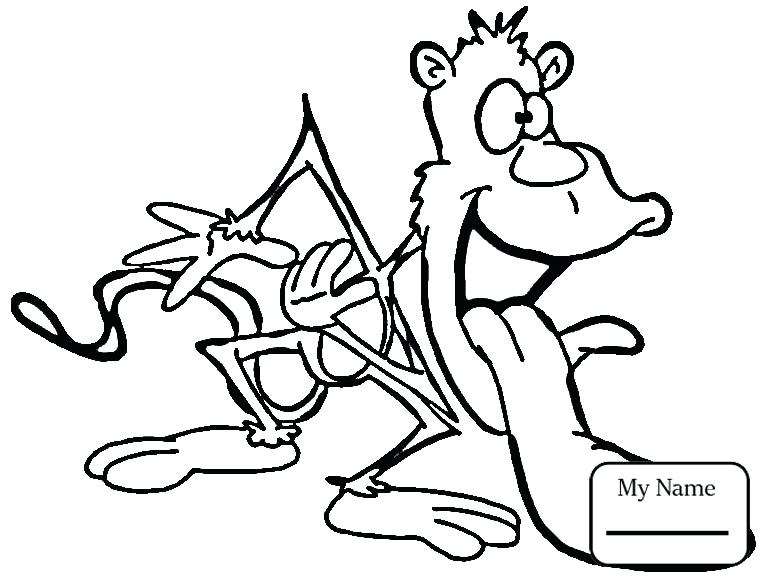 765x580 Great Printable Monkey Coloring Pages For Free Colouring Of Great