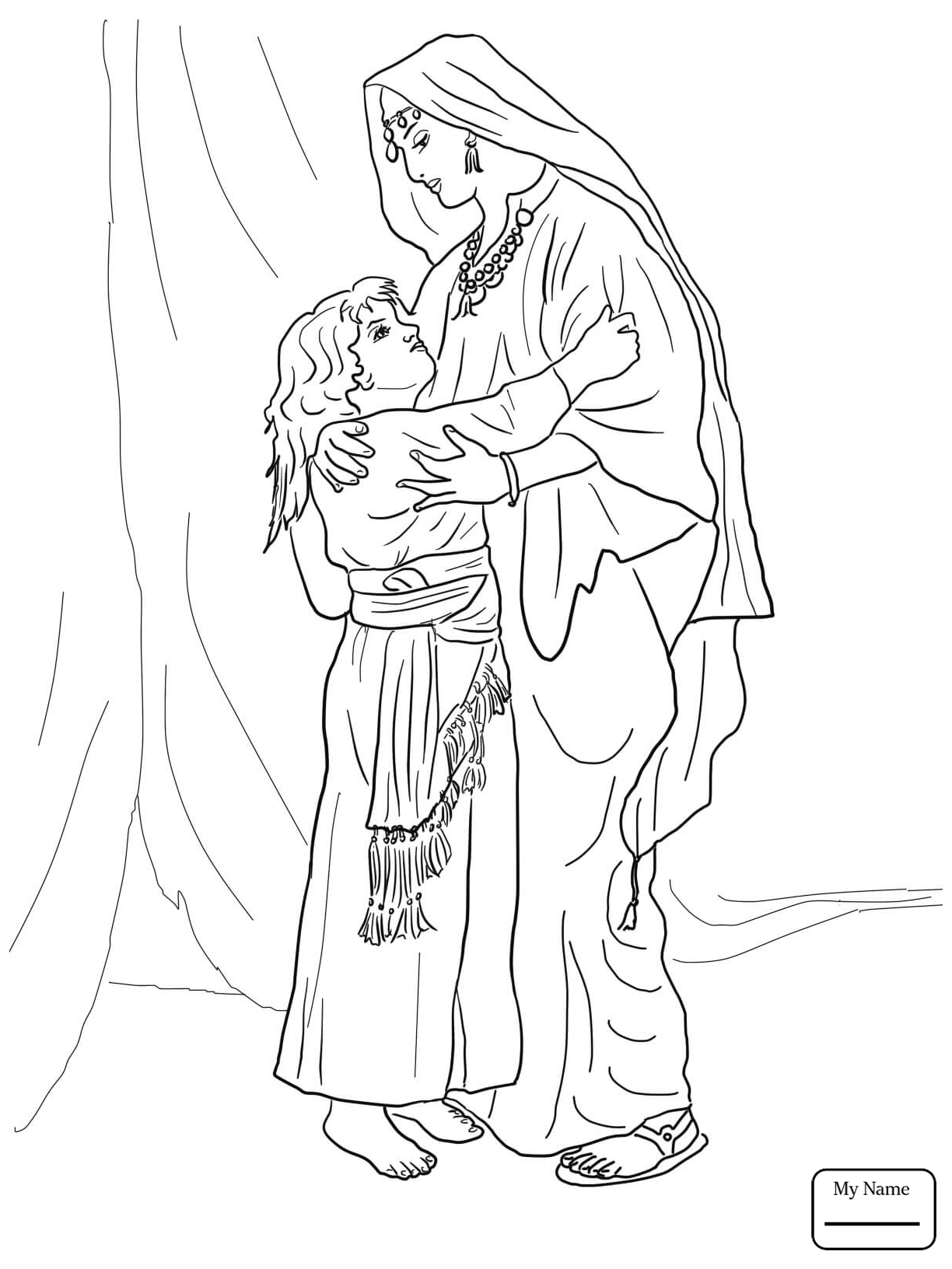 1224x1632 Hannah And Samuel Coloring Page