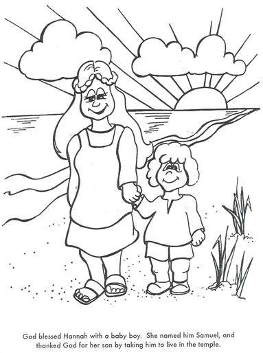 383x514 Hannah And Samuel Coloring Page Coloring Page Sporturka Coloring