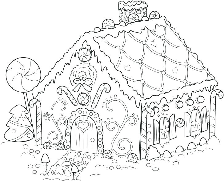 728x588 Hansel And Gretel Coloring Pages And Candy House Coloring Page