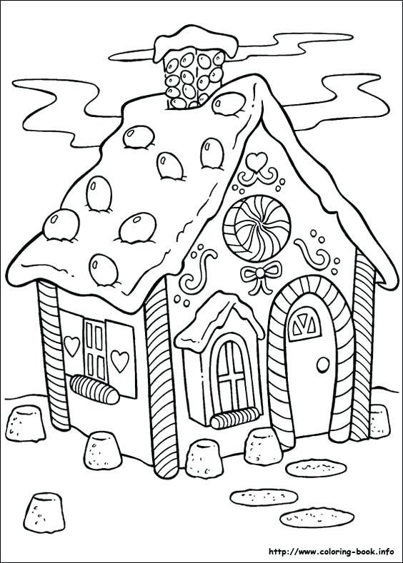 564x789 Hansel And Gretel Coloring Pages Gingerbread House Coloring Page