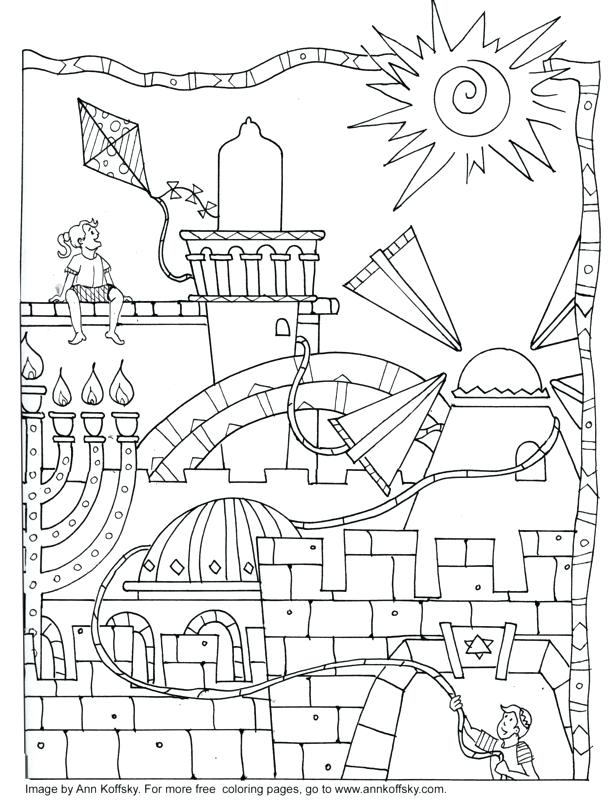 616x800 Hanukkah Coloring Pages Printable For Menorah Coloring Page