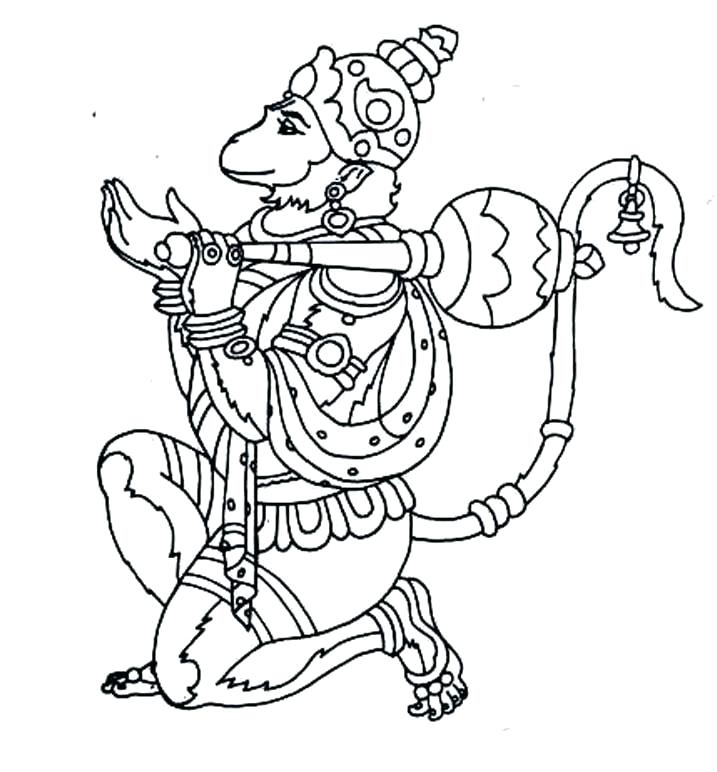 717x772 Hanuman Coloring Pages Coloring Pages Great Inspiration For Main