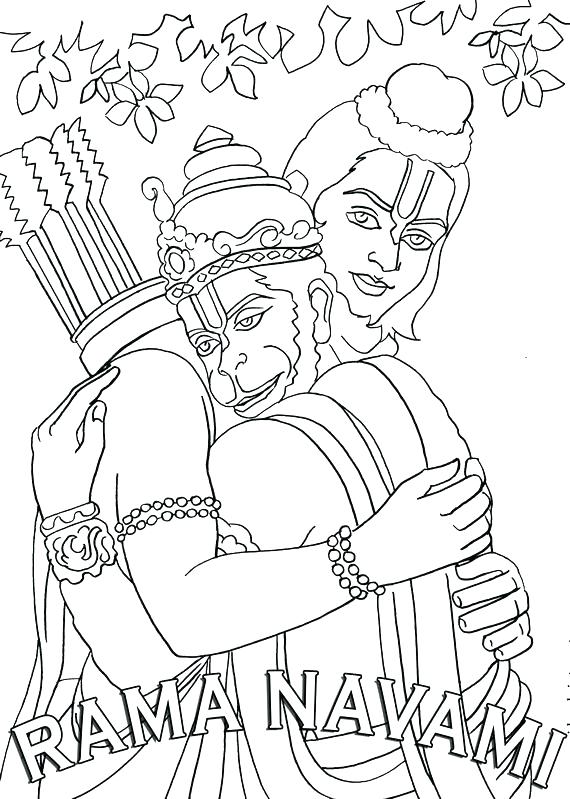 570x799 Hanuman Coloring Pages Coloring Pages Ram Coloring Pages