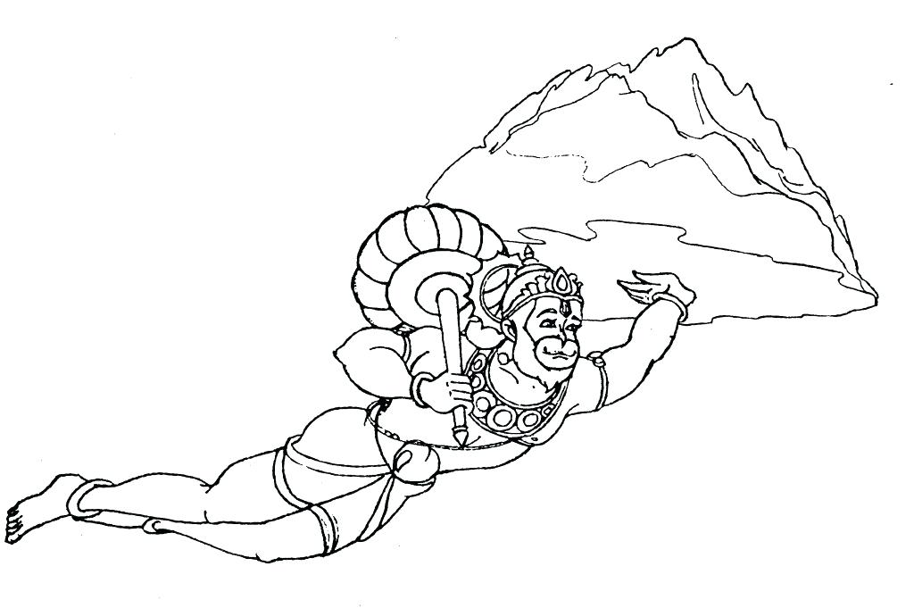 1024x681 Hanuman Coloring Pages Free To Download Coloring Pages In Coloring