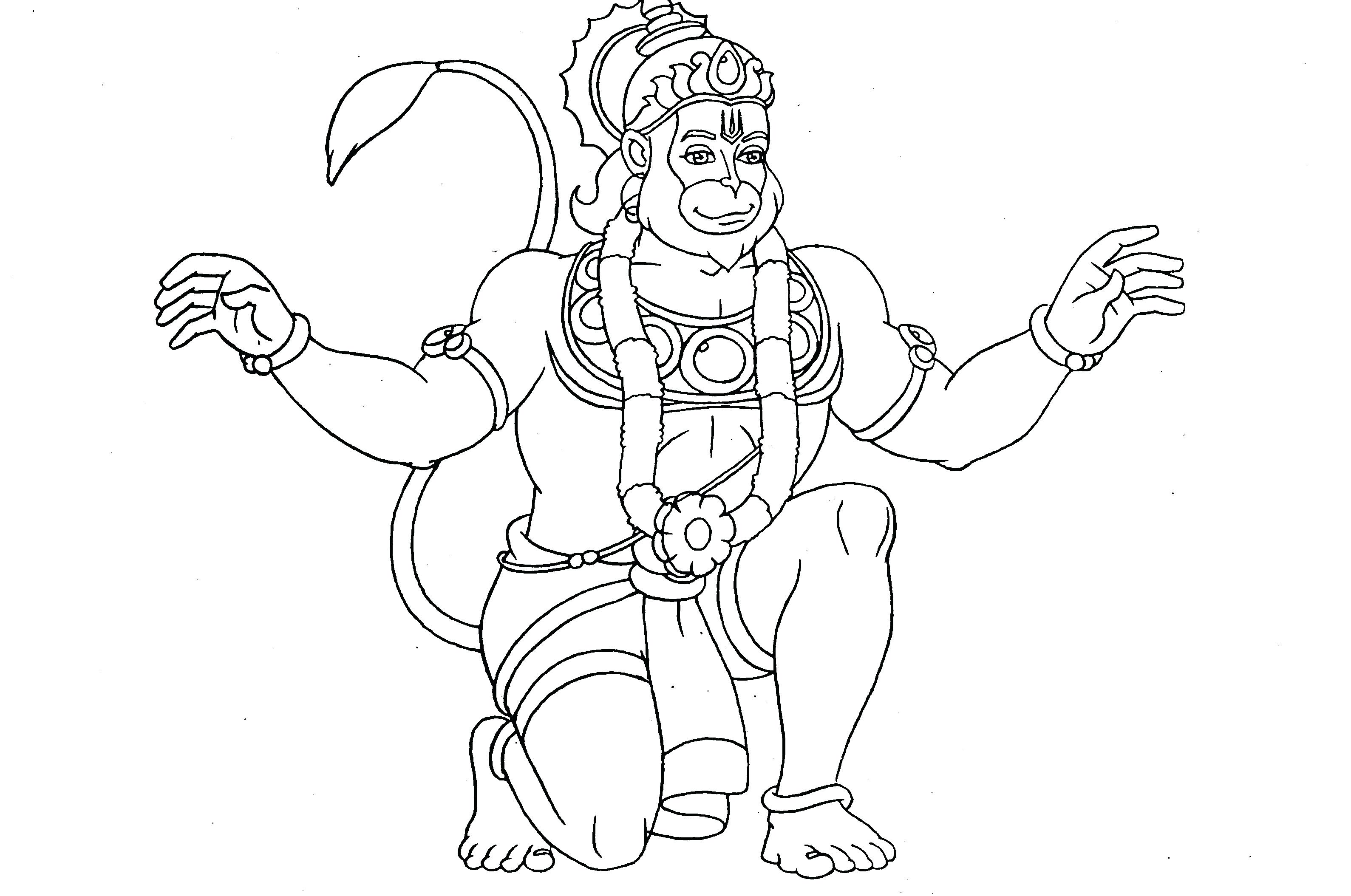 3179x2109 Hanuman Coloring Pages Bal Hanuman Coloring Pages