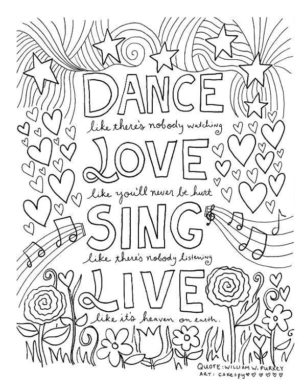 593x767 Happiness Coloring Sheet