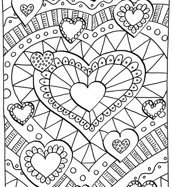 550x600 Astonishing Design Coloring Pictures Valentines Coloring Pages