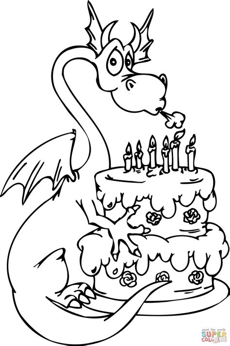474x712 Happy 4th Birthday Cake Coloring Page For Kids, Holiday, Happy