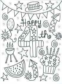 209x280 4th Of July Coloring Page Preschool Activities