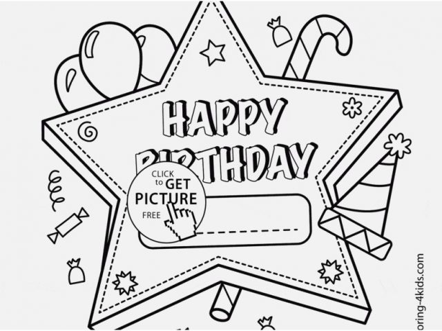 640x480 Printable Coloring Birthday Cards Design Coloring Book Free
