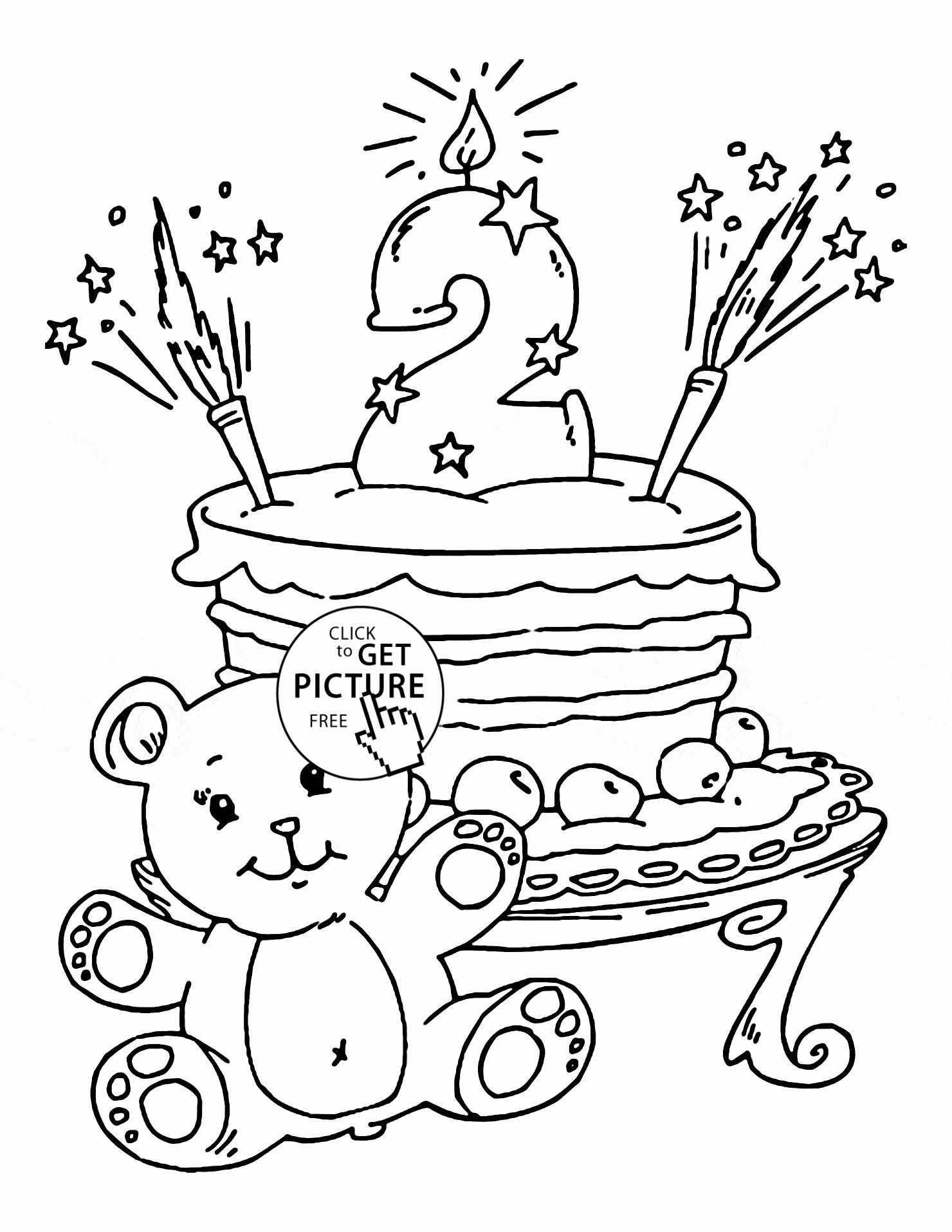 1480x1914 Birthday Cake Coloring Sheets Best Of Happy 6th Birthday Printable