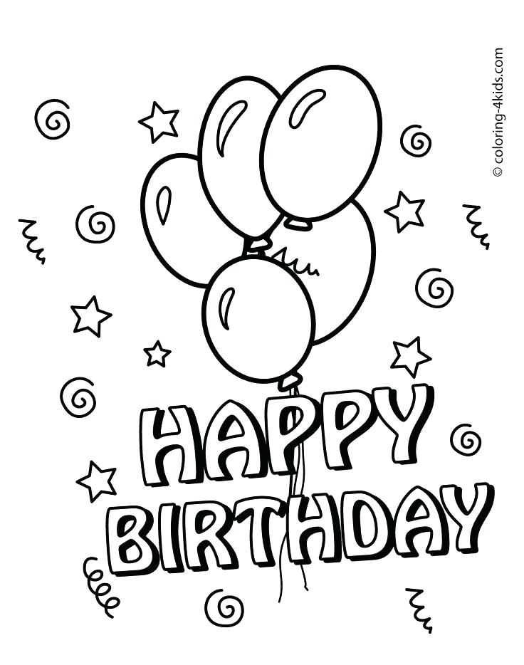 736x934 Birthday Color Page Inspirational Happy Birthday Coloring Pages