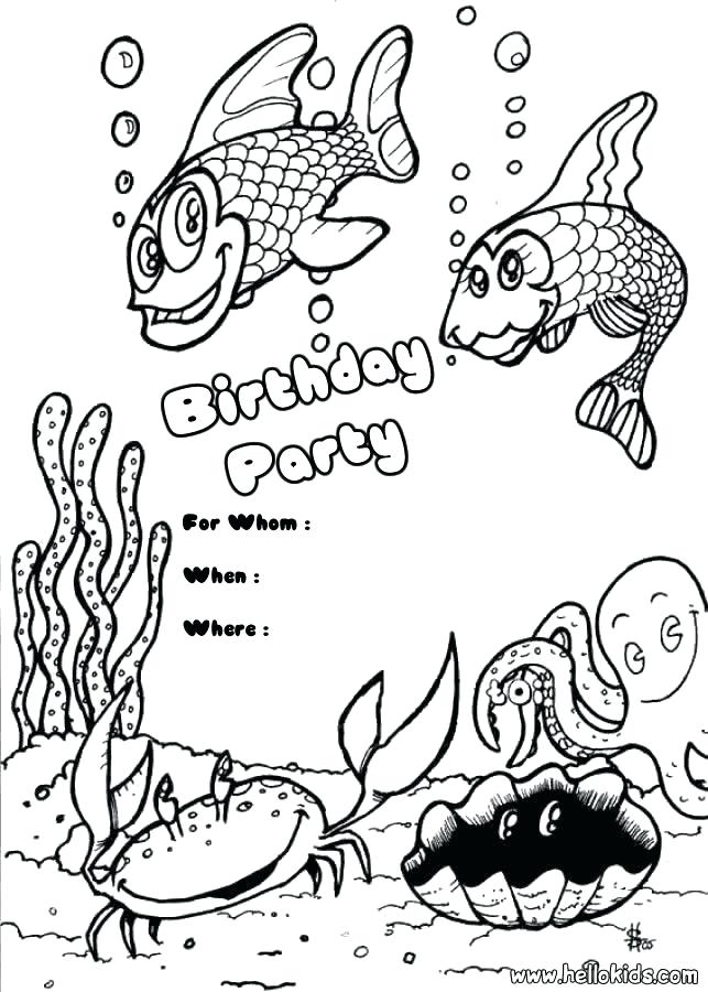 643x900 Birthday Color Pages Birthday Coloring Page Happy Birthday