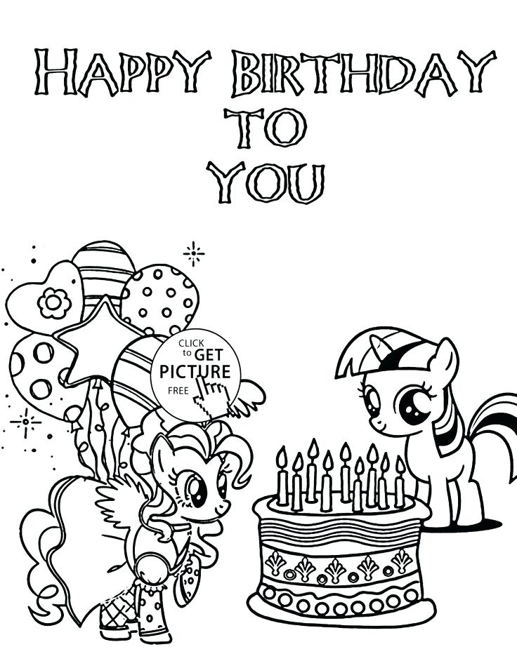 736x952 Happy Birthday Grandma Coloring Card Happy Birthday Card